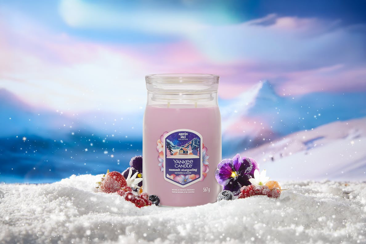 Yankee Candle Duftkerze Summit Stargazing, Violett, Ø 9,9 × 15 cm
