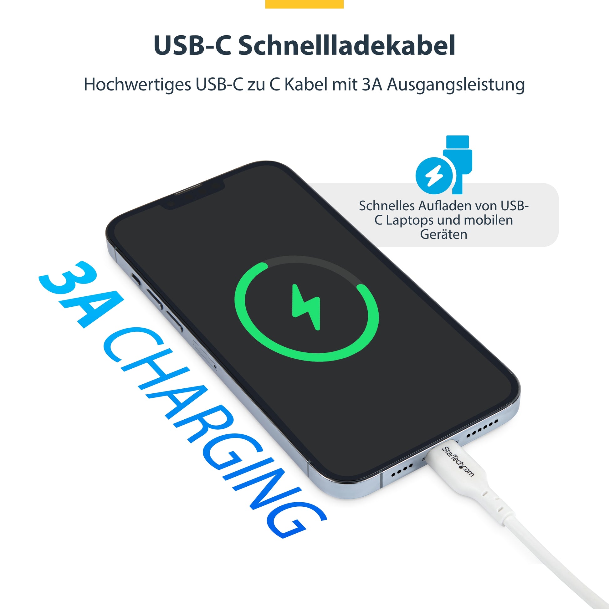 StarTech.com USB-Kabel, USB-C zu USB-C, 2 m, Ladekabel