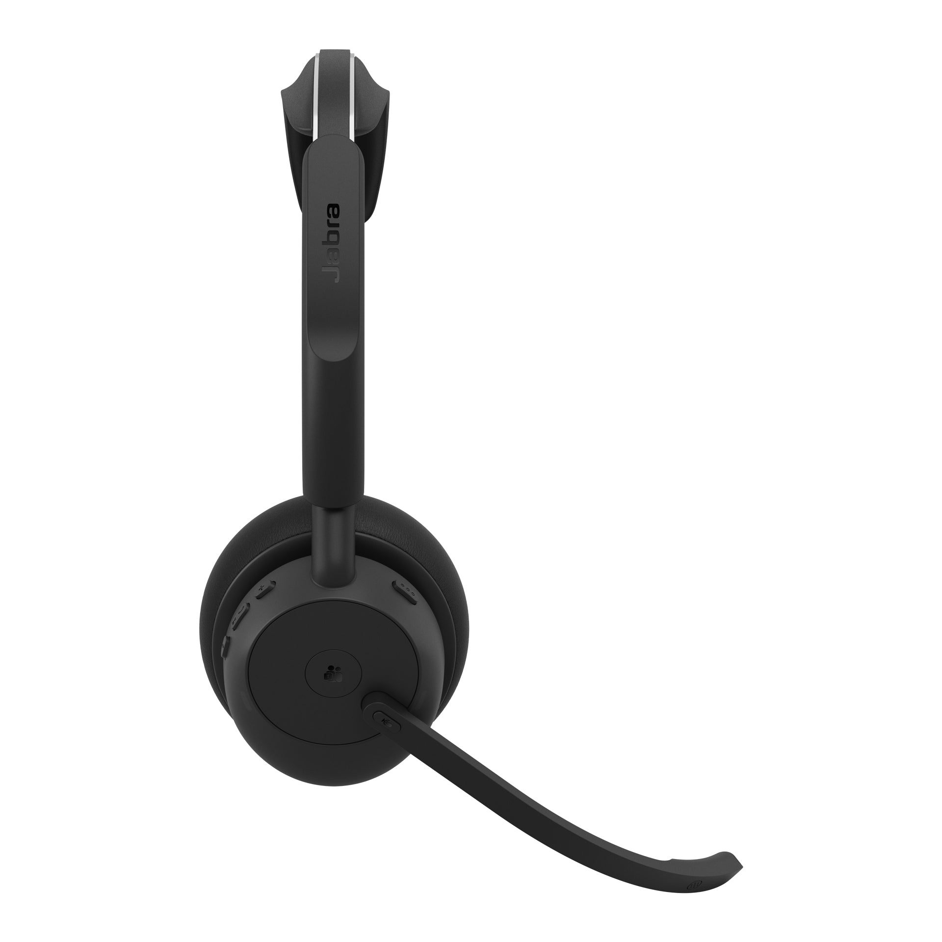 Jabra Evolve3 45 Office-Headset – On-Ear, Stereo, BT, MS Teams zertifiziert, mit USB-A-Dongle, Schwarz