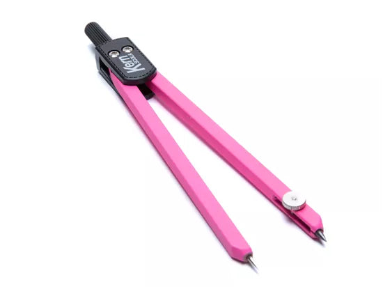 Kern Scola Neon Zirkel – Länge 135 mm, max. Kreis-Ø 30 cm, inkl. Minendose, pink