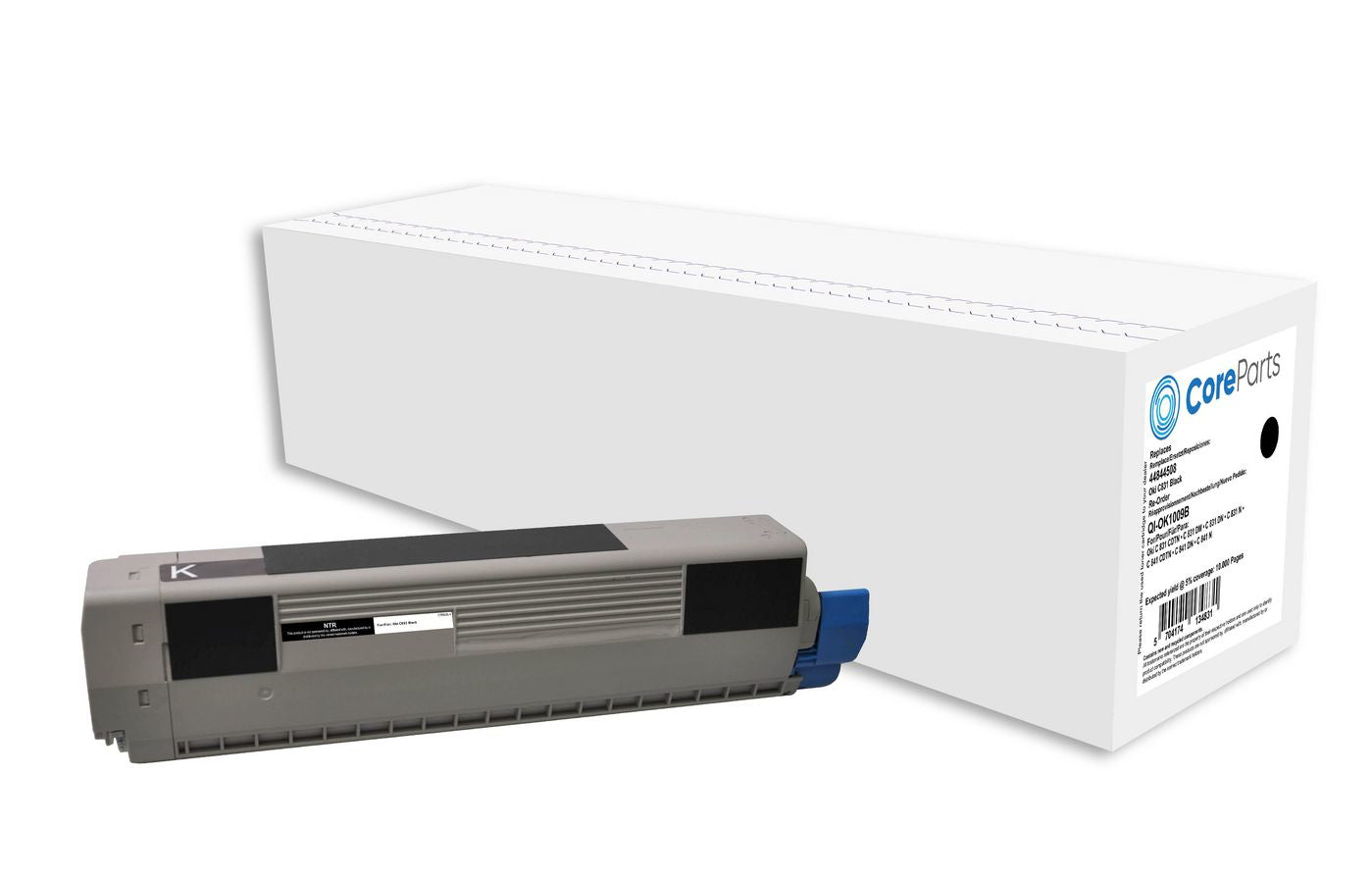 CoreParts 44844508 Schwarzer Toner – Kompatibel – 10'000 Seiten – für OKI C831 Serie
