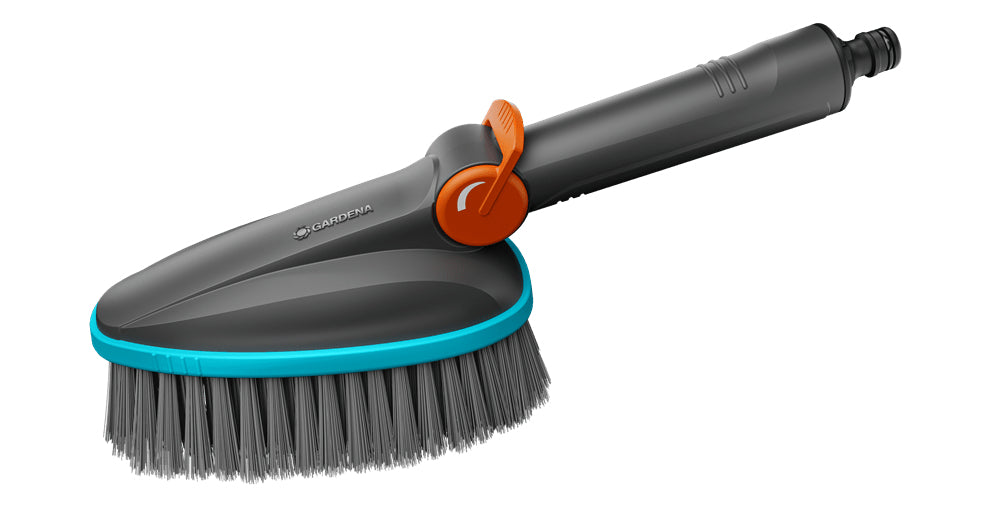 Gardena Scheuerbürste Cleansystem – weich, Kunststoff, 31×8,7×14,5 cm, grün/grau/orange