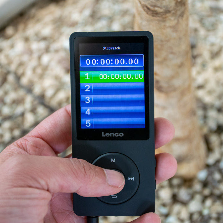 Lenco Xemio-669BK – MP3-/MP4-Player, 8 GB, microSD bis 256 GB, 2,4" Display, 18 h Akku – Schwarz