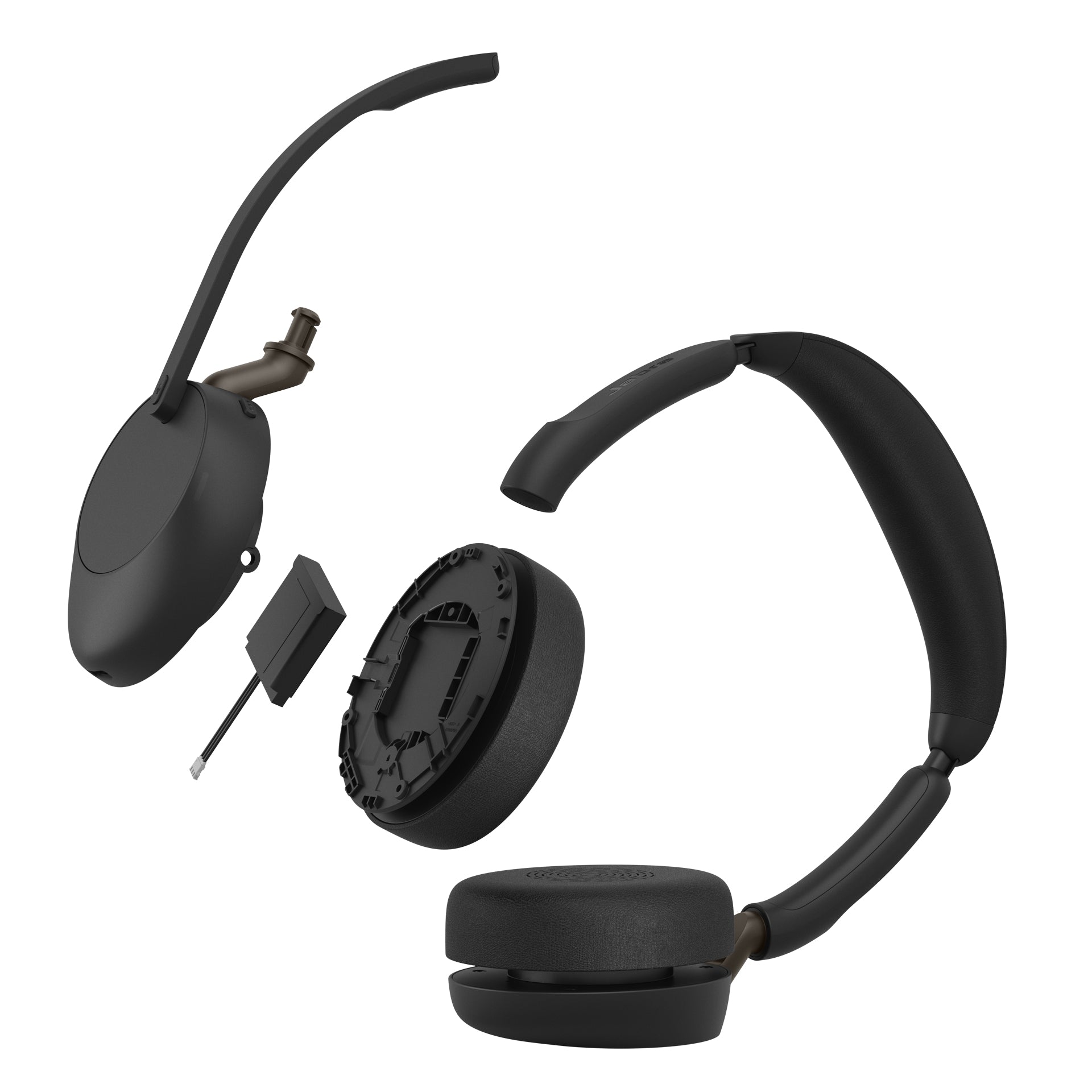 Jabra Evolve3 65 Office-Headset – On-Ear, Stereo, BT, UC-optimiert, Schwarz
