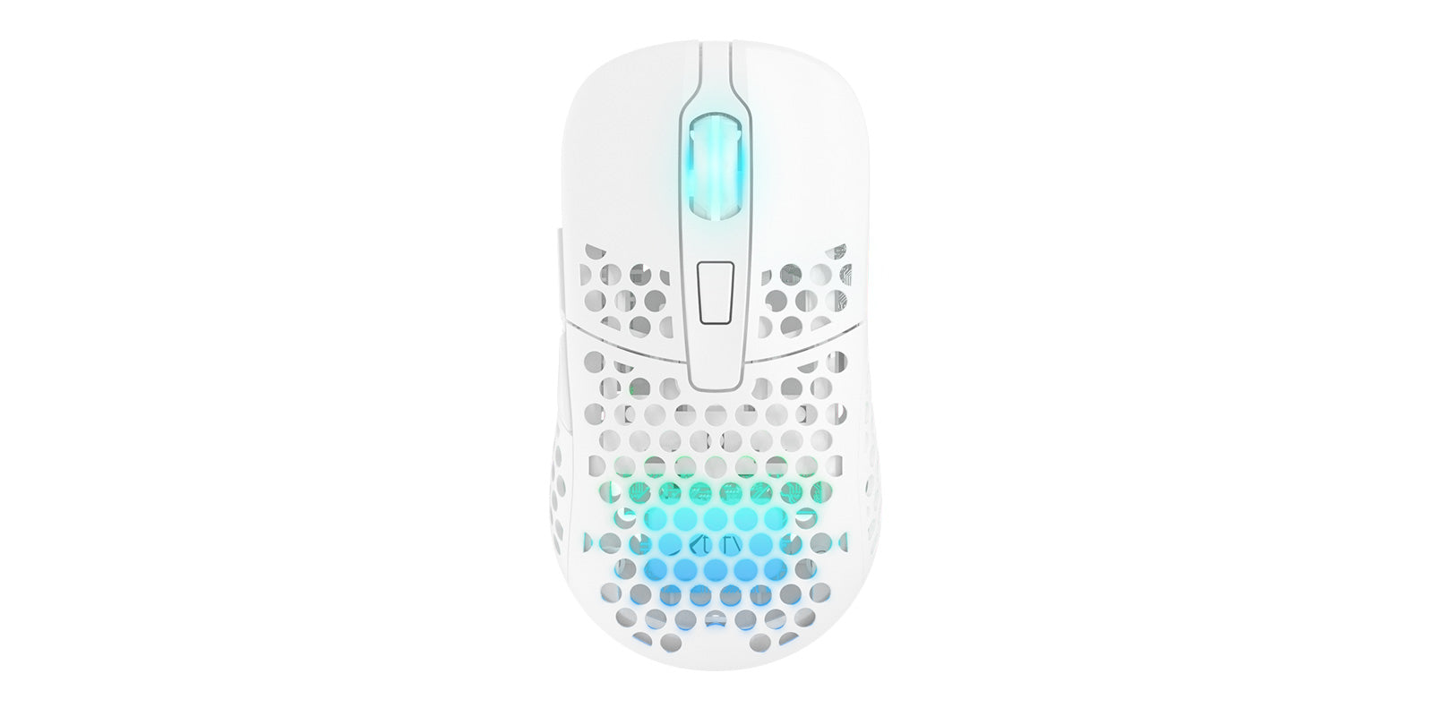 CHERRY XTRFY M42 – Gaming-Maus – Kabellos (2,4 GHz), 19000 DPI, RGB-Beleuchtung, beidhändig, Weiss