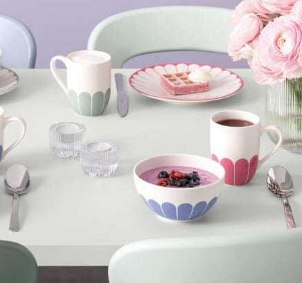 Villeroy & Boch Müslischale – Porzellan, Blau, 4 Stück