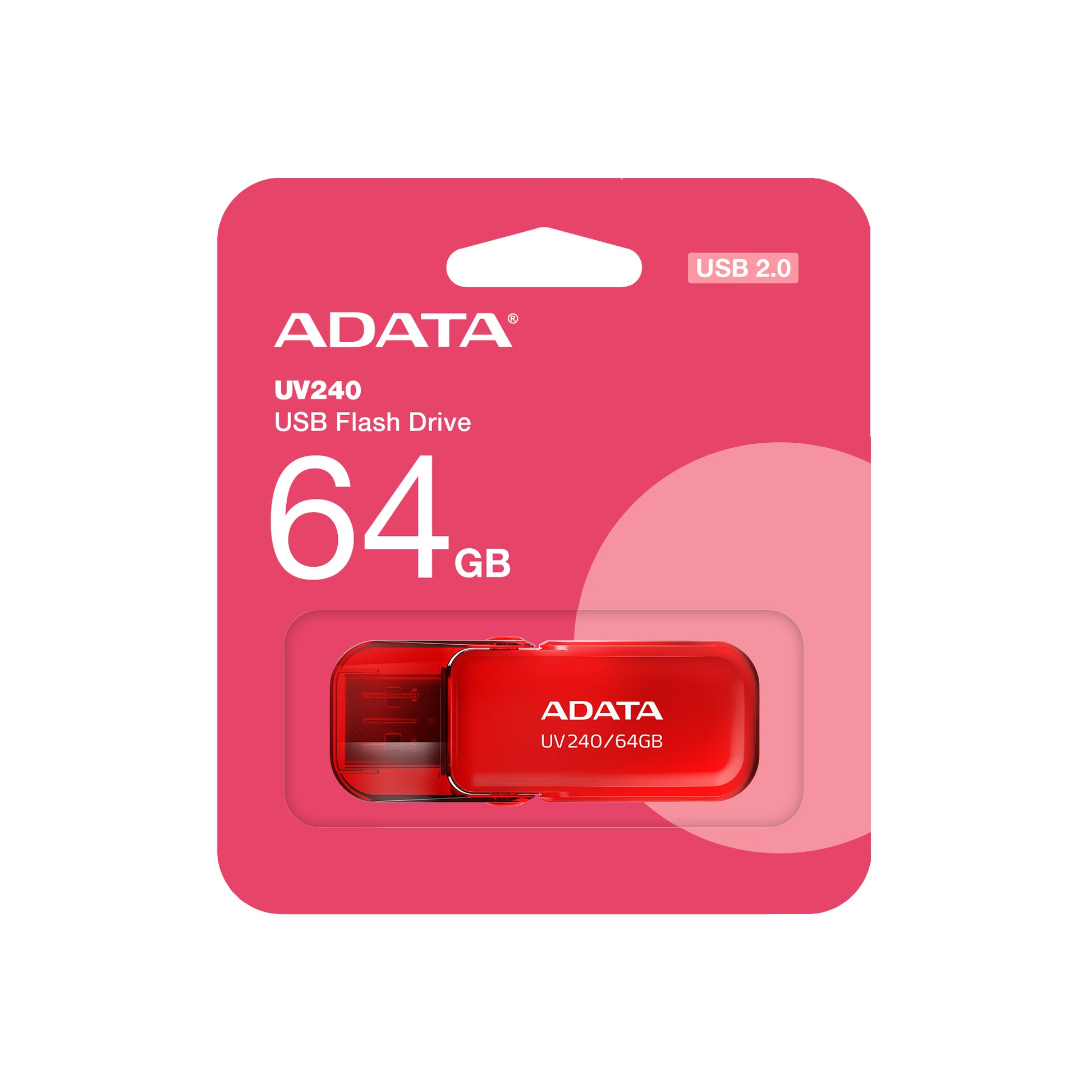 ADATA UV240 – 64 GB, USB Typ-A 2.0, Rot