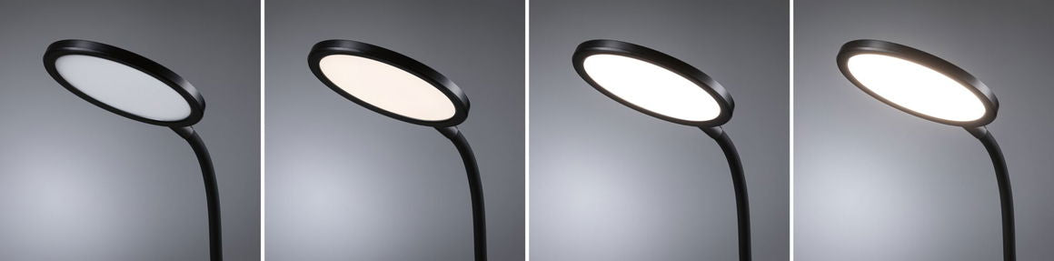 Paulmann Tischleuchte Mejan – 4000 K, 1640 lm, 15 W, dimmbar, fest verbaute LED, schwarz