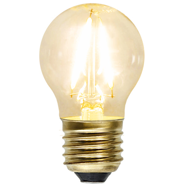 Star Trading Leuchtmittel E27 Tropfenform – Warmweiss 2100 K, 120 lm, 1,5 W