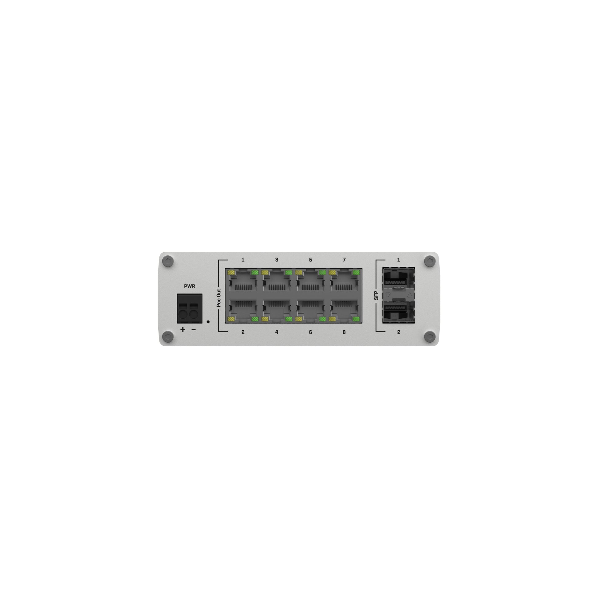 Teltonika TSW210 – Unmanaged Switch – 8× 1G, 2× SFP, Desktop