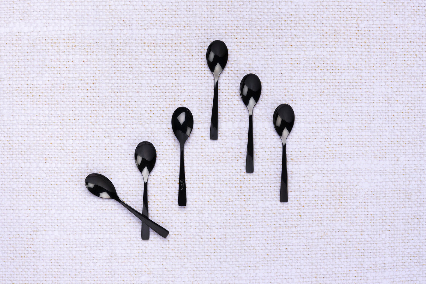 Björn Eislöffel – Edelstahl, 11,8 cm, schwarz, spülmaschinenfest, 6 Stk.