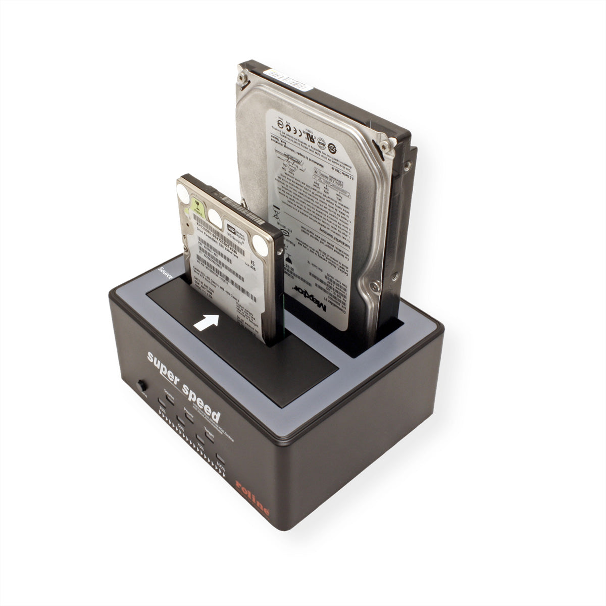 ROLINE HDD/SSD Dockingstation – USB-A, für Windows/Mac