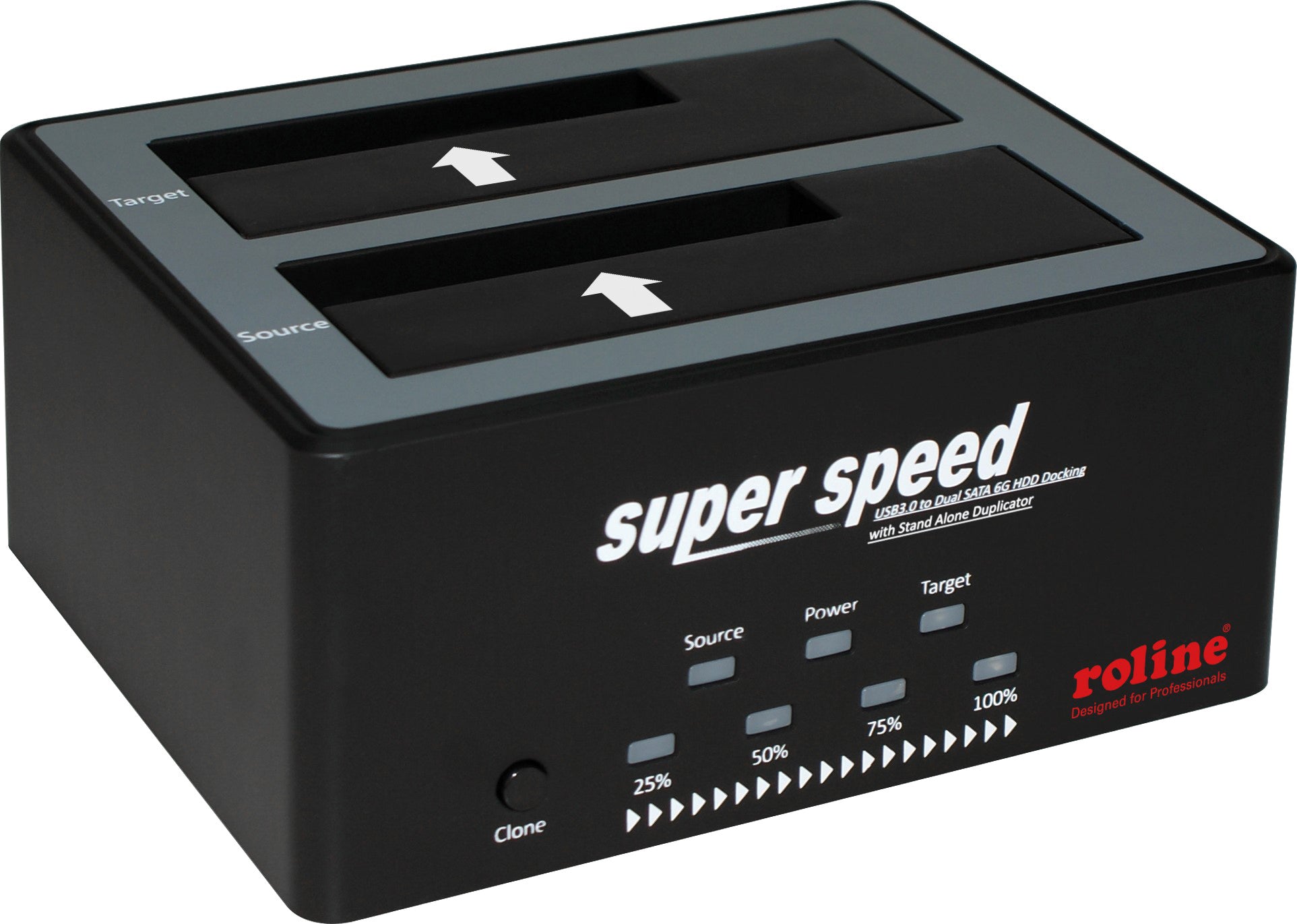 ROLINE HDD/SSD Dockingstation – USB-A, für Windows/Mac