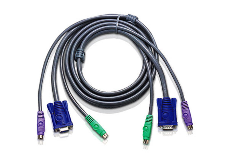 ATEN KVM-Kabelsatz (VGA, 2×PS/2) – 3 m – für ATEN KVM-Switches