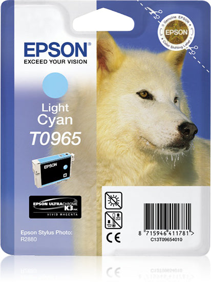 Epson Tintenpatrone T0965, cyan, 865 Seiten – für Inkjetdrucker und Multifunktionsgeräte