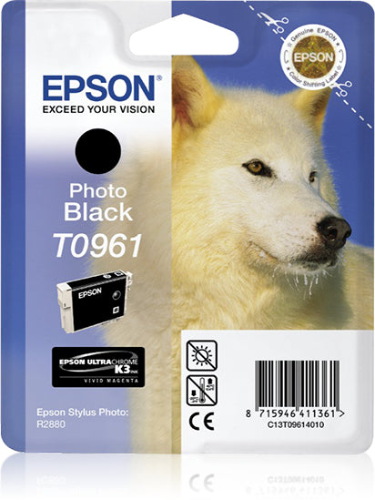 Epson Tintenpatrone T0961, Foto Schwarz, 11,4 ml