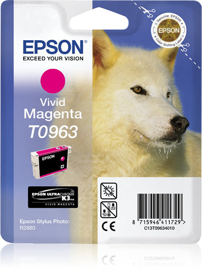 Epson Tintenpatrone T0963, Magenta, 865 Seiten – für Inkjetdrucker/Multifunktionsgeräte