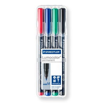 Staedtler Permanent Marker – sortiert, 4er Set