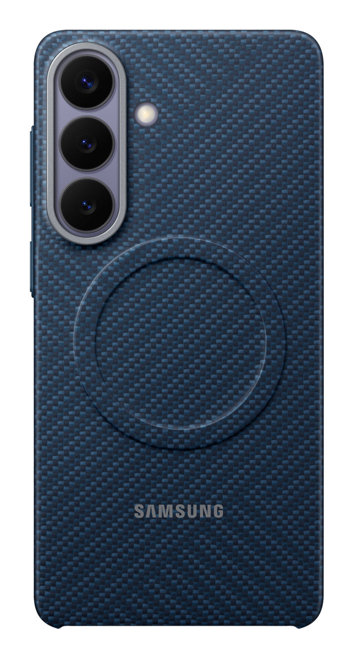 Samsung Carbon Magnet Backcover – für Samsung Galaxy S26+, Kohlefaser, Dunkelblau