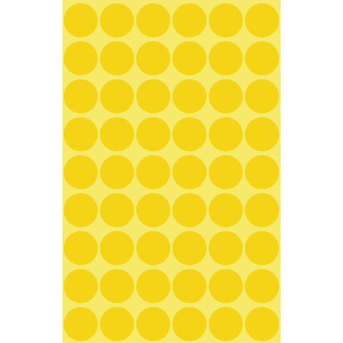 AVERY Zweckform Farbpunkte – Ø 12 mm, permanent, gelb, 5 Blatt (270 Stk.)