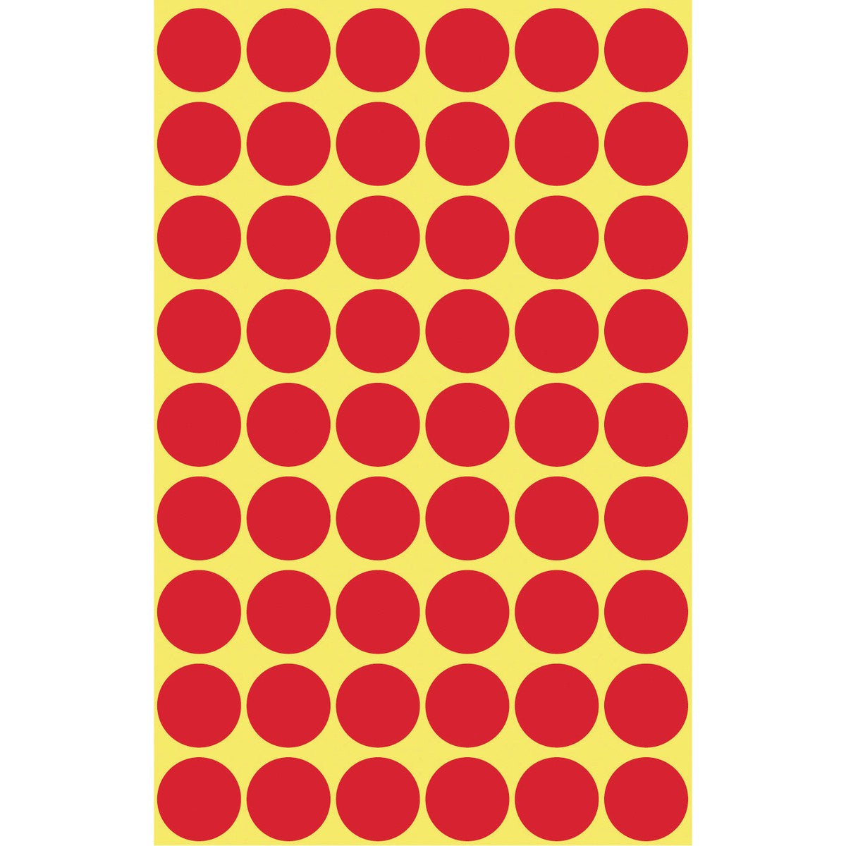 AVERY Zweckform Farbpunkte – Ø 12 mm, permanent, rot, 5 Blatt (270 Stk.)