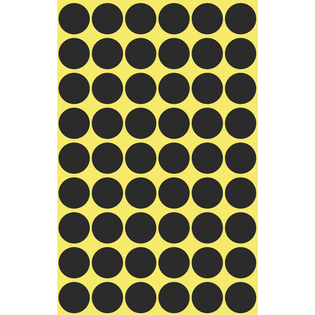 Avery Haftetiketten – rund Ø 12 mm, permanent, schwarz, 5 Blatt (270 Stk.)