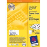 AVERY Zweckform – Etiketten A4 65 × 34 mm – weiss – Laser/Inkjet – 24 pro Blatt, 100 Blätter (2'400 Stk.)