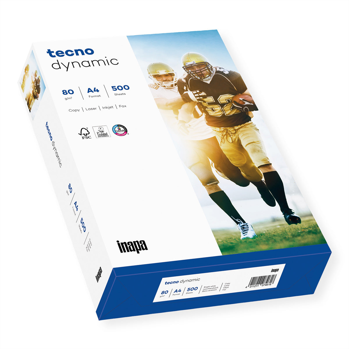 inapa-tecno INAPA tecno Dynamic Kopierpapier matt weiss – A4, 80 g/m², 500 Blatt