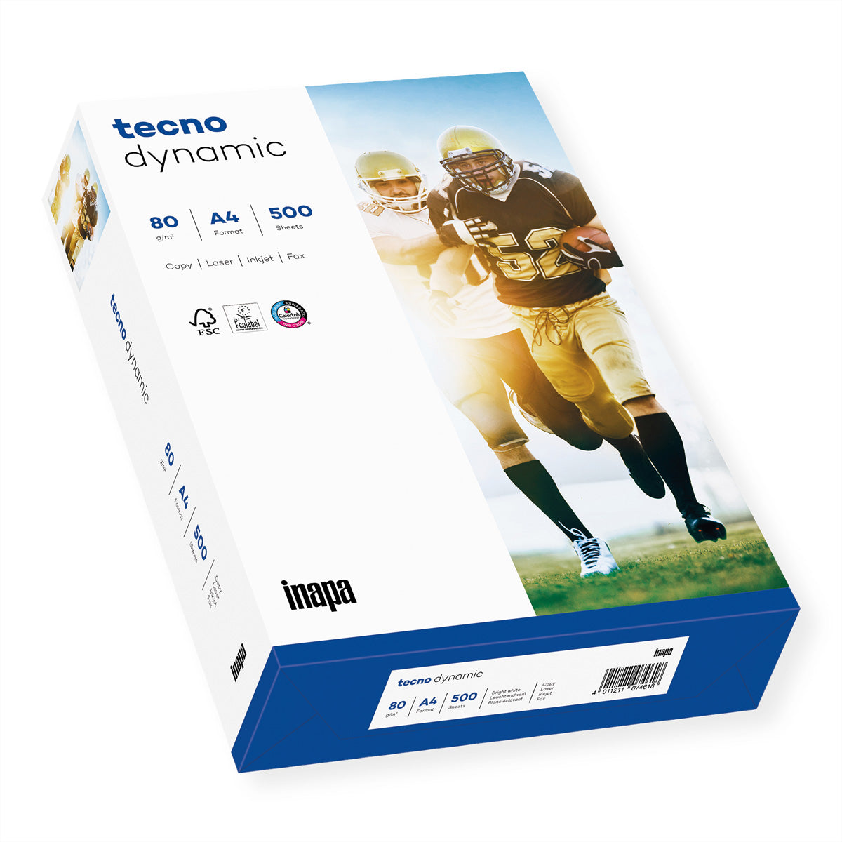inapa-tecno INAPA tecno Dynamic Kopierpapier matt weiss – A4, 80 g/m², 100000 Blatt
