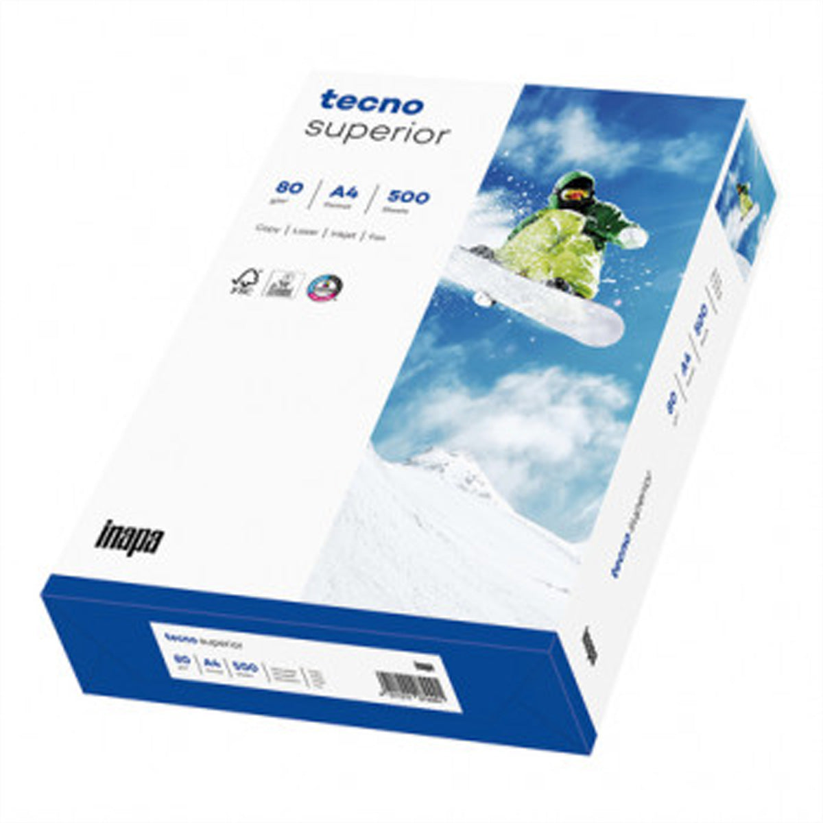inapa-tecno INAPA tecno Superior Kopierpapier – A4, 80 g/m², 500 Blatt
