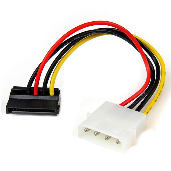 StarTech.com LP4 Adapter Molex (4-Pin) zu SATA 15-Pin – 15 cm, linksgewinkelt