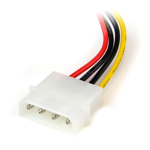 StarTech.com LP4 Adapter Molex (4-Pin) zu SATA 15-Pin – 15 cm, linksgewinkelt