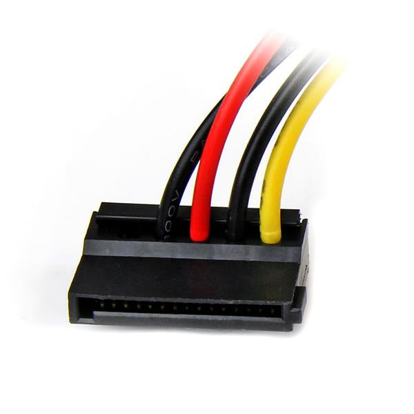 StarTech.com LP4 Adapter Molex (4-Pin) zu SATA 15-Pin – 15 cm, linksgewinkelt