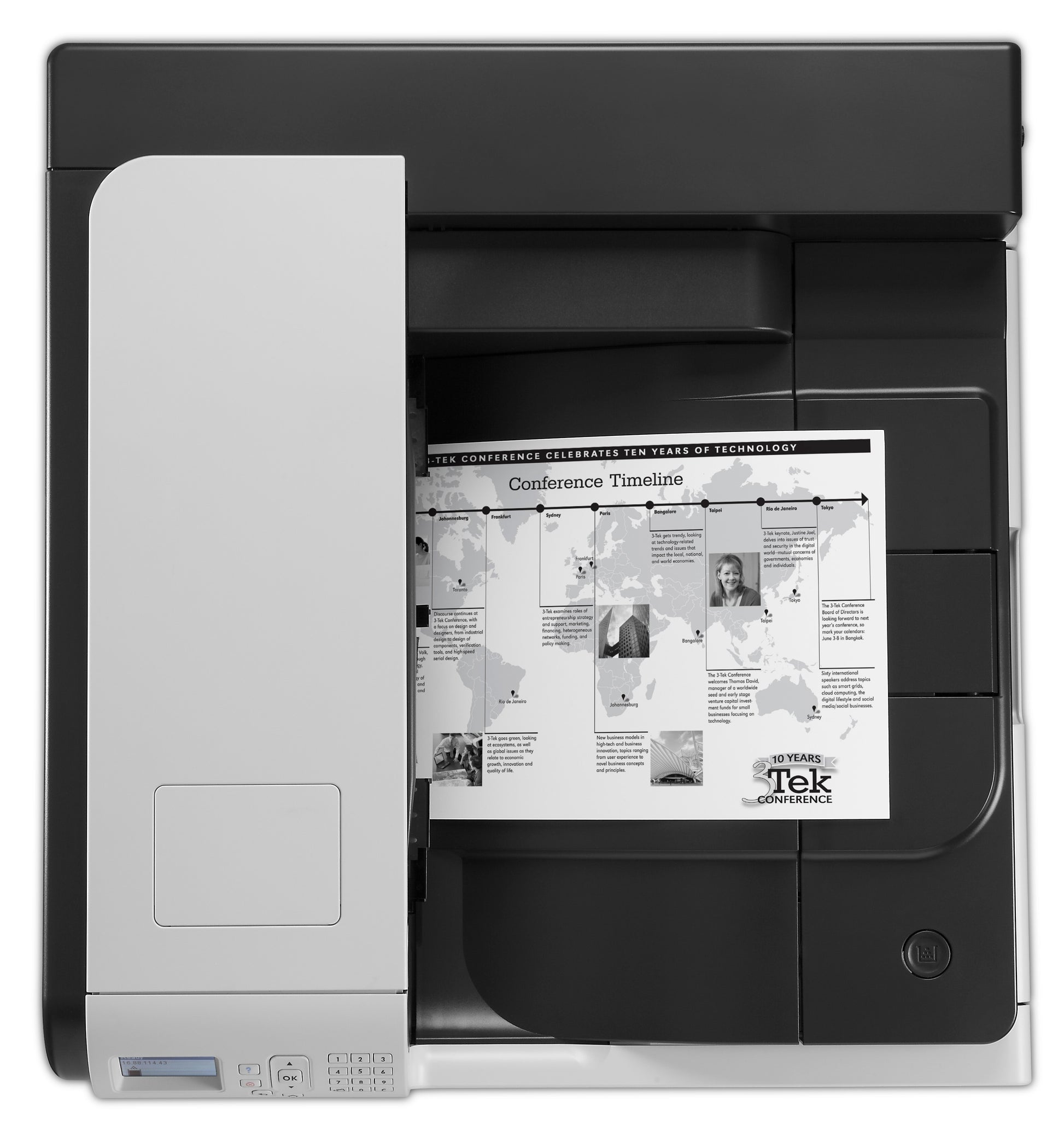HP LaserJet Enterprise 700 M712dn – A3, S/W, Duplex, 41 S./Min., 1200 × 1200 dpi, LAN/USB, Papier: 600 Blatt