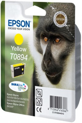 Epson T089440 Gelbe Tintenpatrone (Original) – 3,5 ml – für Epson Stylus Office BX300F, S20/21, SX100/105/115…