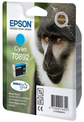 Epson T0892 Cyan Tintenpatrone (Original) – für Epson Stylus S20/S21, SX100/SX105/SX115 …