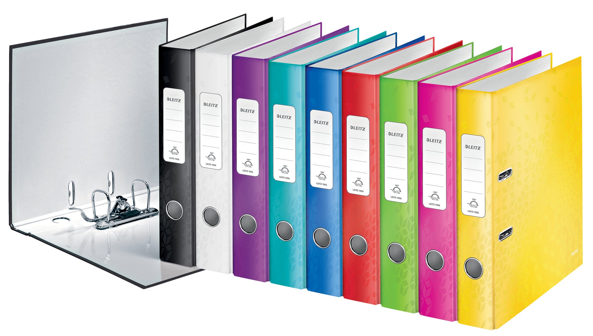 Leitz 180° WOW Hebelordner – für A4 – Rückenbreite 5,2 cm – Gelb
