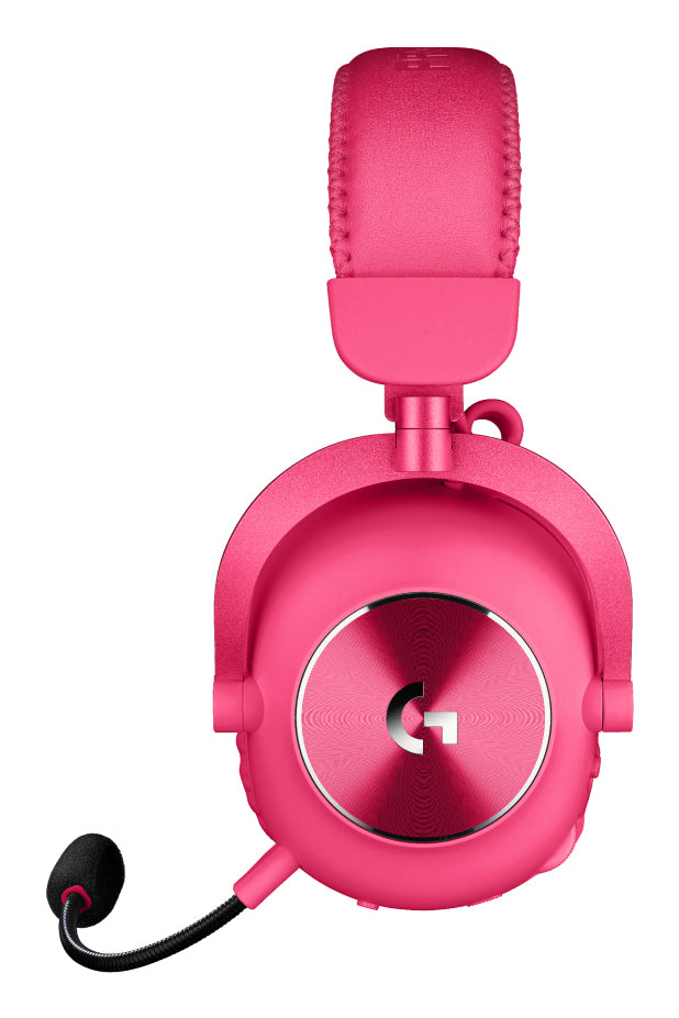 Logitech G PRO X 2 LIGHTSPEED Gaming-Headset – Over-Ear, Stereo, Kabel + BT, mit USB-A-Dongle, Magenta