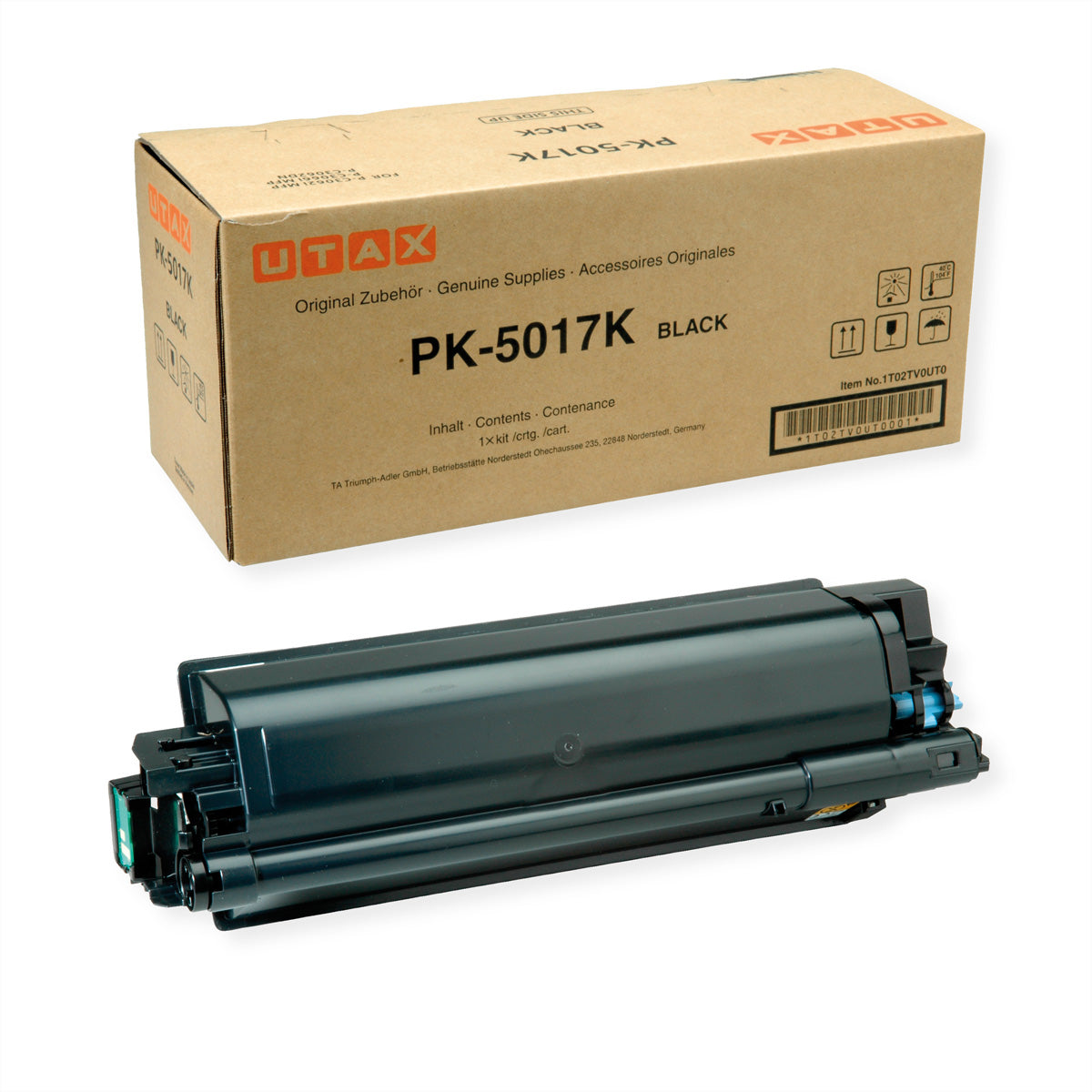 UTAX PK-5017K (PK5017K) Schwarzer Toner – Original – 8'000 Seiten – für UTAX PC3062DN/PC3062iMFP/PC3066iMFP