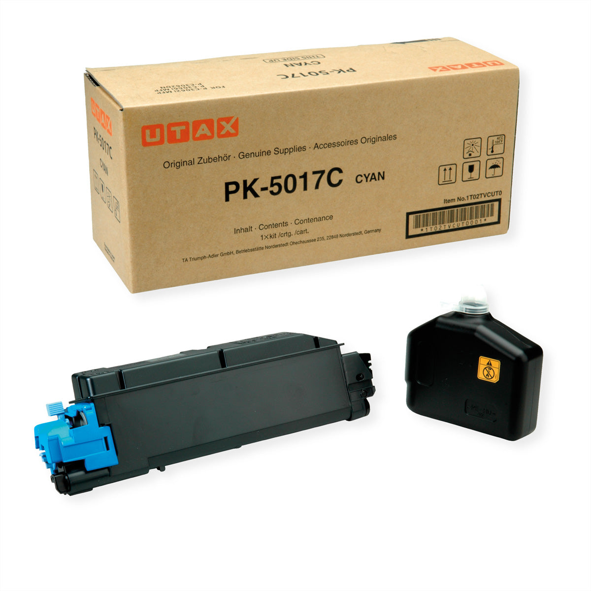 UTAX PK5017C Cyan Toner – Original – 6'000 Seiten – für Triumph-Adler PC3062DN/PC3062iMFP/PC3066iMFP