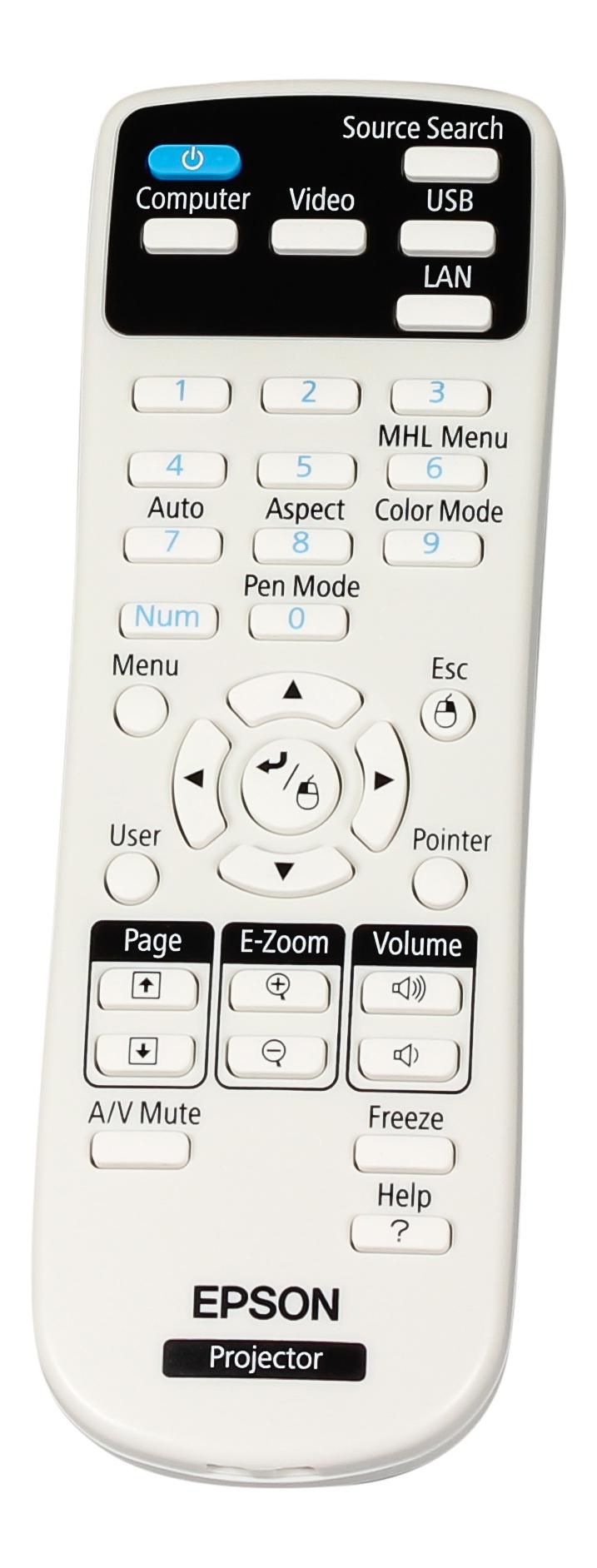 Epson Fernbedienung – 1613717, Drucktasten, Projektor