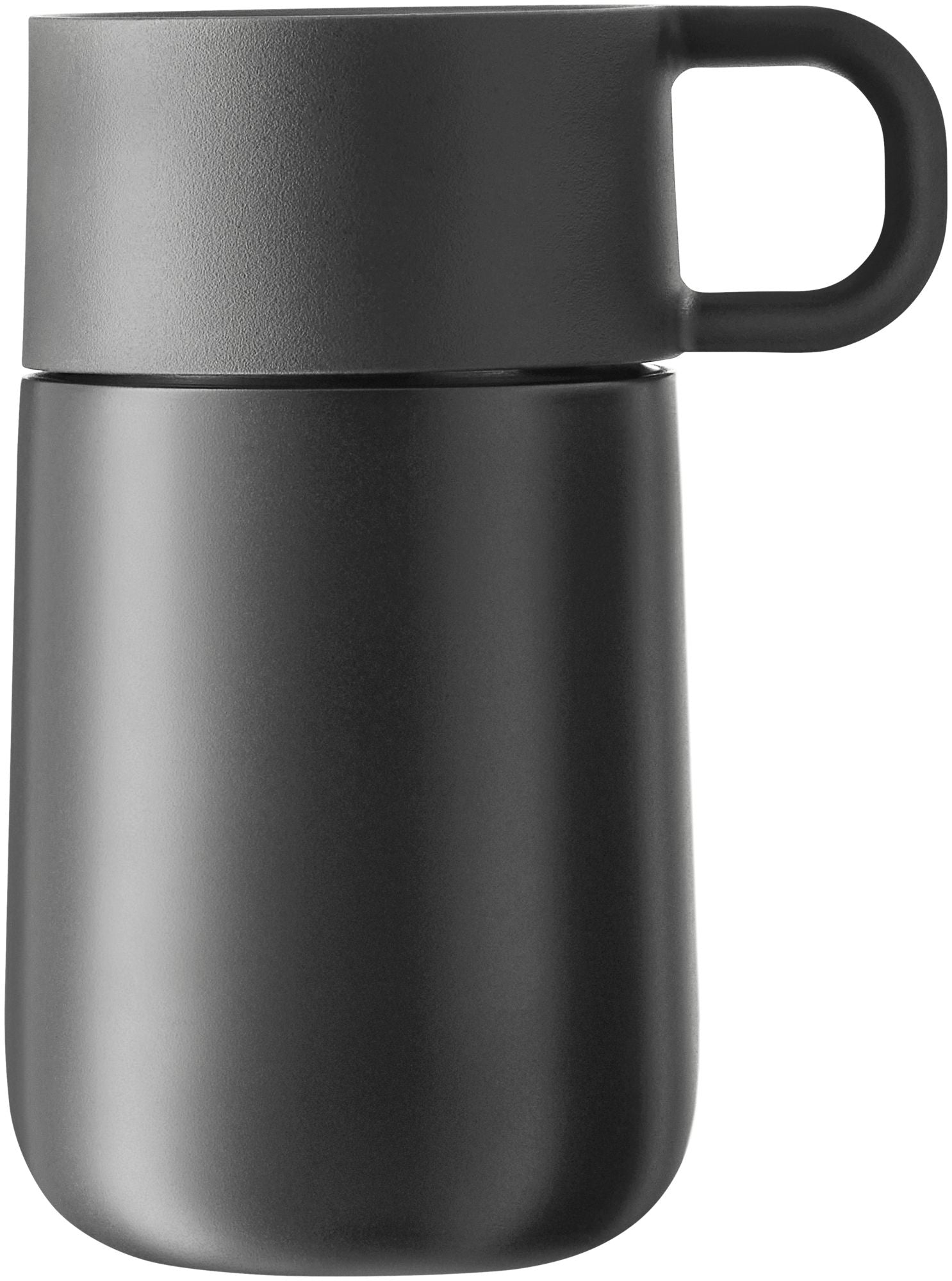 WMF Thermobecher Impulse – 300 ml, Ø 7,8 cm, Edelstahl 18/10/Kunststoff, mit Klappdeckel, vakuumisoliert