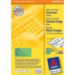 AVERY Zweckform – Etiketten A4 70 × 37 mm – grün – Laser/Inkjet – 24 pro Blatt, 100 Blätter (2'400 Stk.)