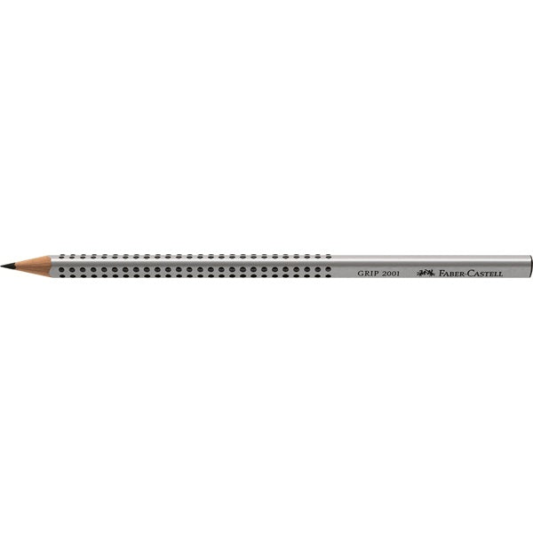 Faber-Castell Grip 2001 Bleistift, Dreikant B Mine Ø 2 mm grau