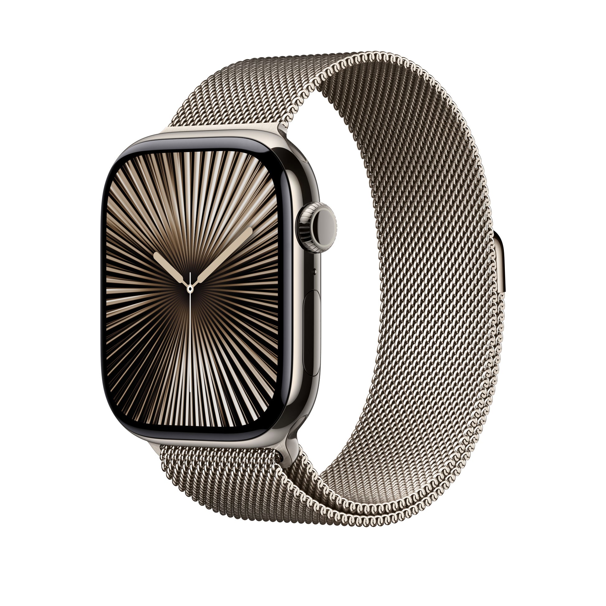 Apple Milanese Loop - Armband - für Apple Watch 46 mm, Grau, M/L, Edelstahl