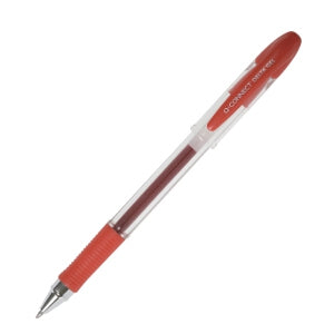 Q-CONNECT Delta Gel Gelschreiber – rot, 0,7 mm, Kappe