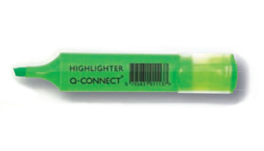 Q-CONNECT Textmarker Grün – Keilspitze, 1–5 mm