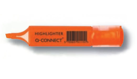 Q-CONNECT Textmarker Set 4 Farben – Keilspitze, 1–5 mm
