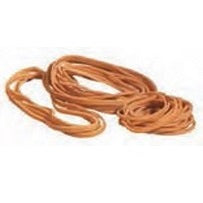 Q-Connect – Gummibänder – 6 × 90 mm, Ø 57 mm, Braun, Naturkautschuk, 500 g