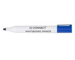 Q-CONNECT Whiteboard-Marker – Rundspitze 2 mm – Blau – Trocken abwischbar